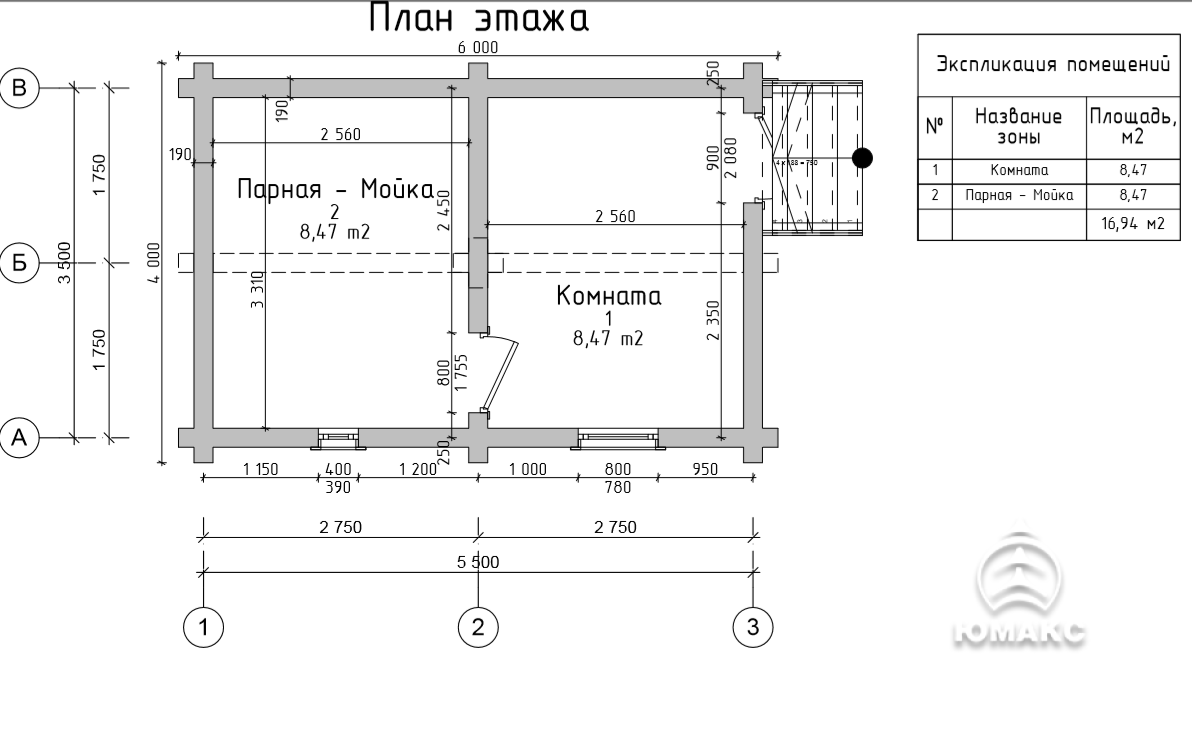 Баня из профилированного бруса в Татарстане